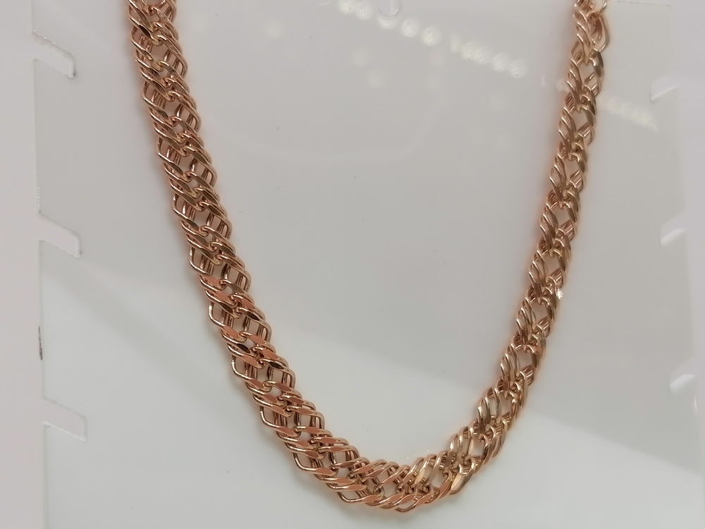 ЦЕПЬ ПУСТОТЕЛАЯ Ромб тройной (Au 585)