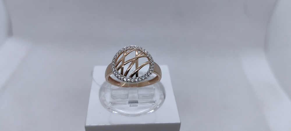 КОЛЬЦО С КАМНЯМИ (Au 585)