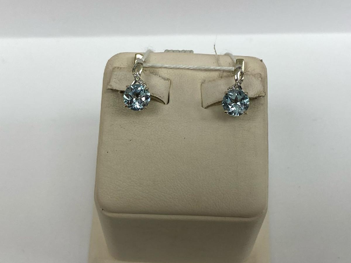 СКМИ585 СЕРЬГИ С КАМНЯМИ (Au 585)