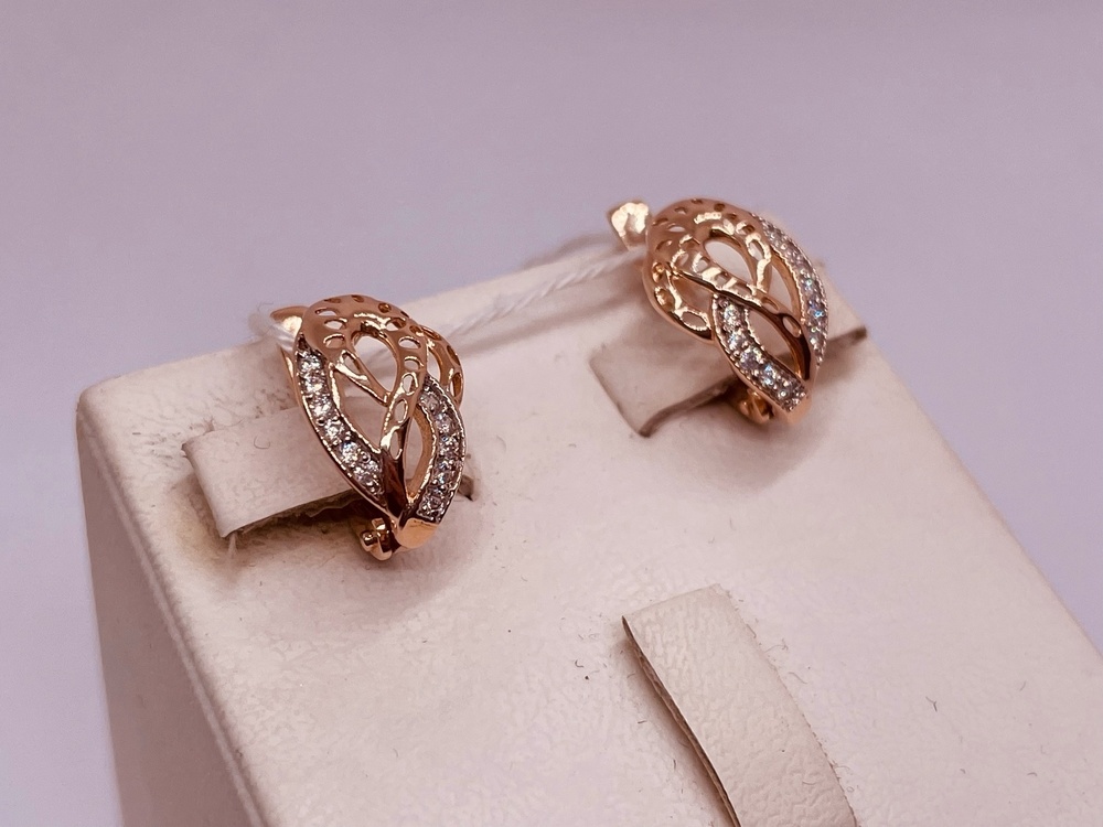 СЕРЬГИ С КАМНЯМИ (Au 585)