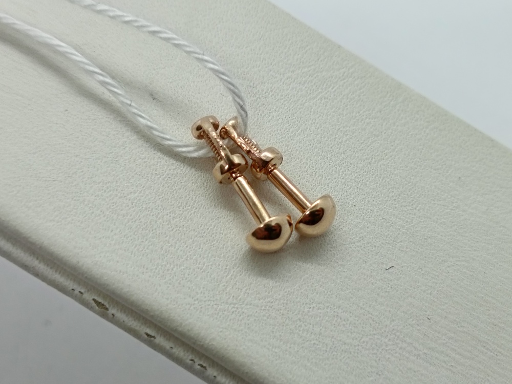 СПУС585 СЕРЬГИ ПУСЕТЫ (Au 585)