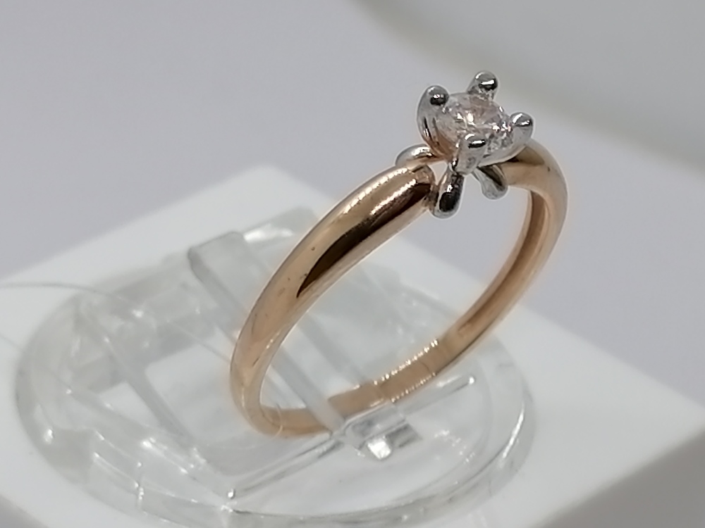 КОЛЬЦО С КАМНЕМ (Au 585)