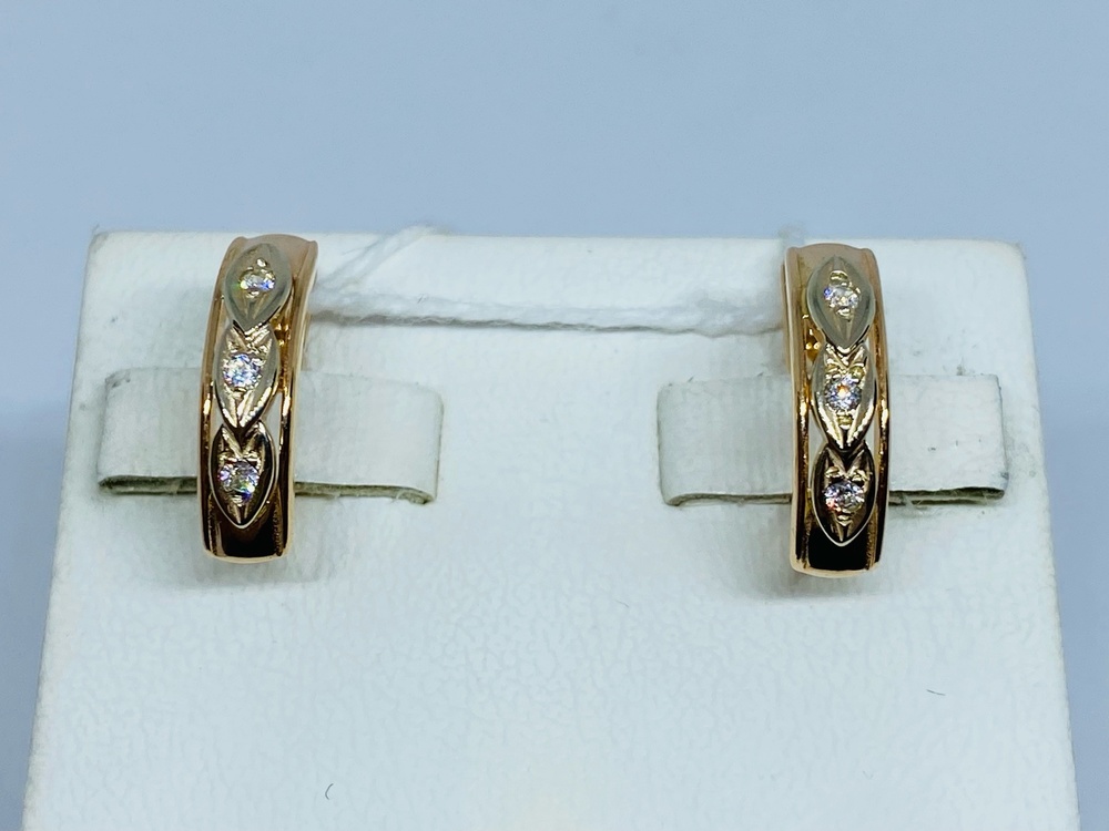 СЕРЬГИ С КАМНЯМИ (Au 585)