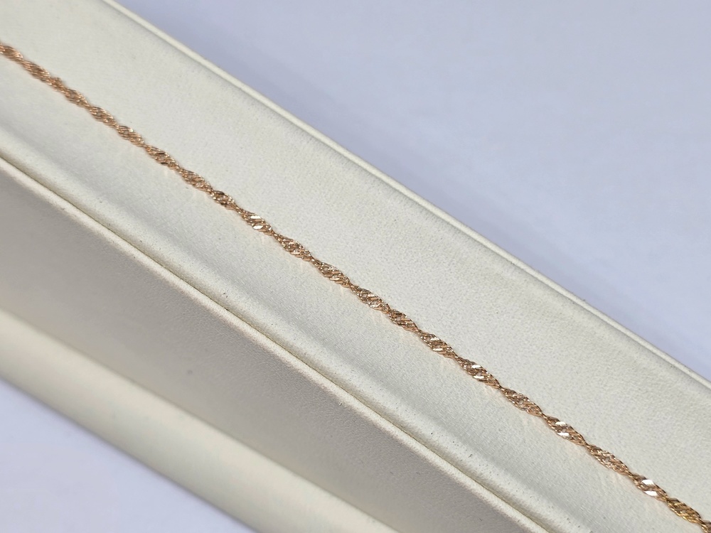 БРАСЛЕТ ПОЛНОВЕСНЫЙ Сингапур Au 585