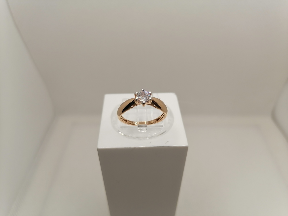 901991-1102 КОЛЬЦО С КАМНЕМ (Au 585)