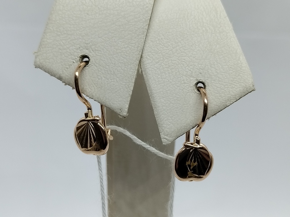 СБКМ583 СЕРЬГИ БЕЗ КАМНЯ (Au 583)