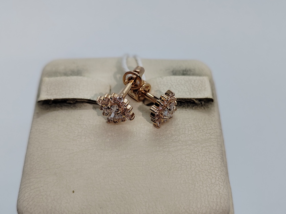 СПУС585 СЕРЬГИ ПУСЕТЫ (Au 585)