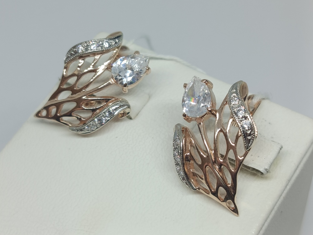 СКМИ585 СЕРЬГИ С КАМНЯМИ (Au 585) СКМИ585 СЕРЬГИ С КАМНЯМИ (Au 585)