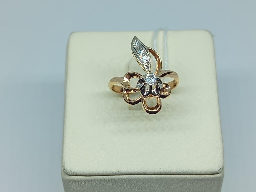 КОЛКМИ585 КОЛЬЦО С КАМНЯМИ (Au 585)