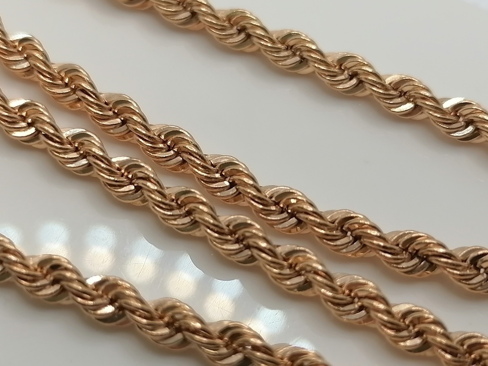 ЦЕПЬ ПУСТОТЕЛАЯ Веревка (Au 585)