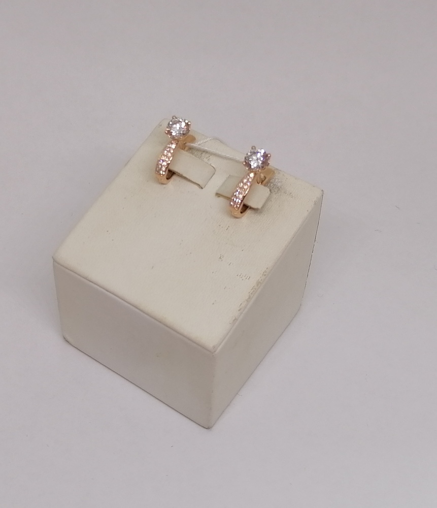 СКМИ585 СЕРЬГИ С КАМНЯМИ (Au 585)
