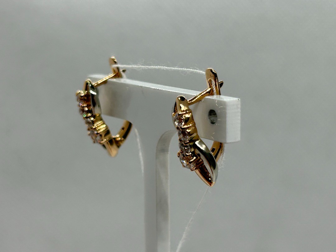 СЕРЬГИ С КАМНЯМИ (Au 585)