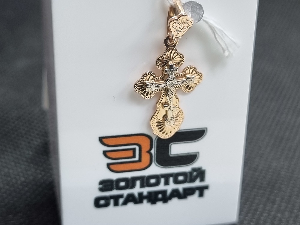 ПОДКБК585 ПОДВЕСКА КРЕСТ БЕЗ КАМНЯ (Au 585)