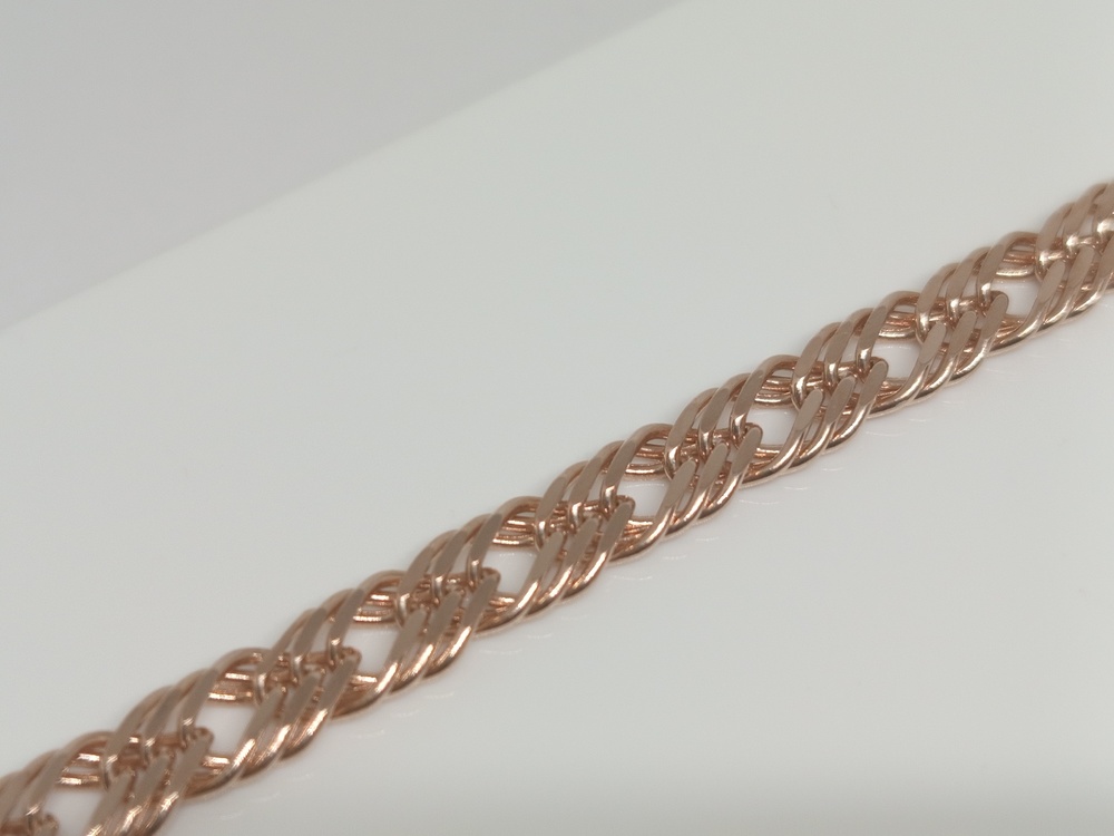 БРАСЛЕТ ПОЛНОВЕСНЫЙ Ромб тройной Au 585