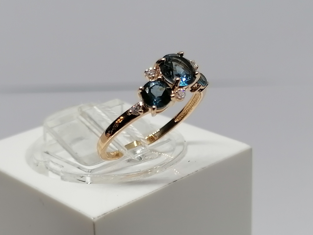 КОЛКМИ585 КОЛЬЦО С КАМНЯМИ (Au 585)