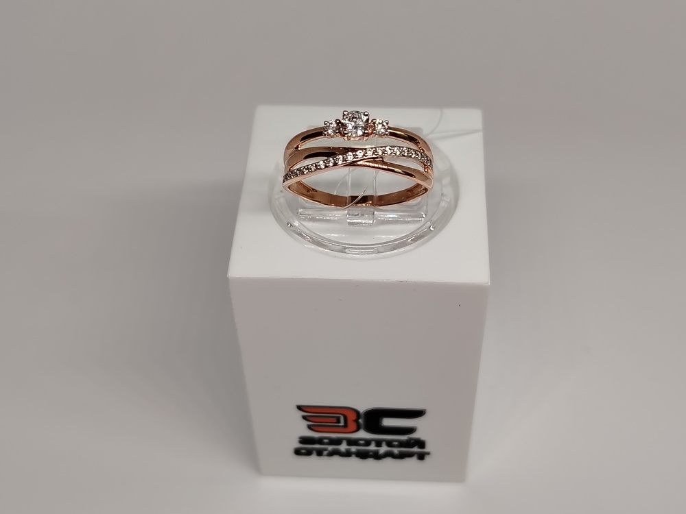 КОЛЬЦО С КАМНЯМИ (Au 585)