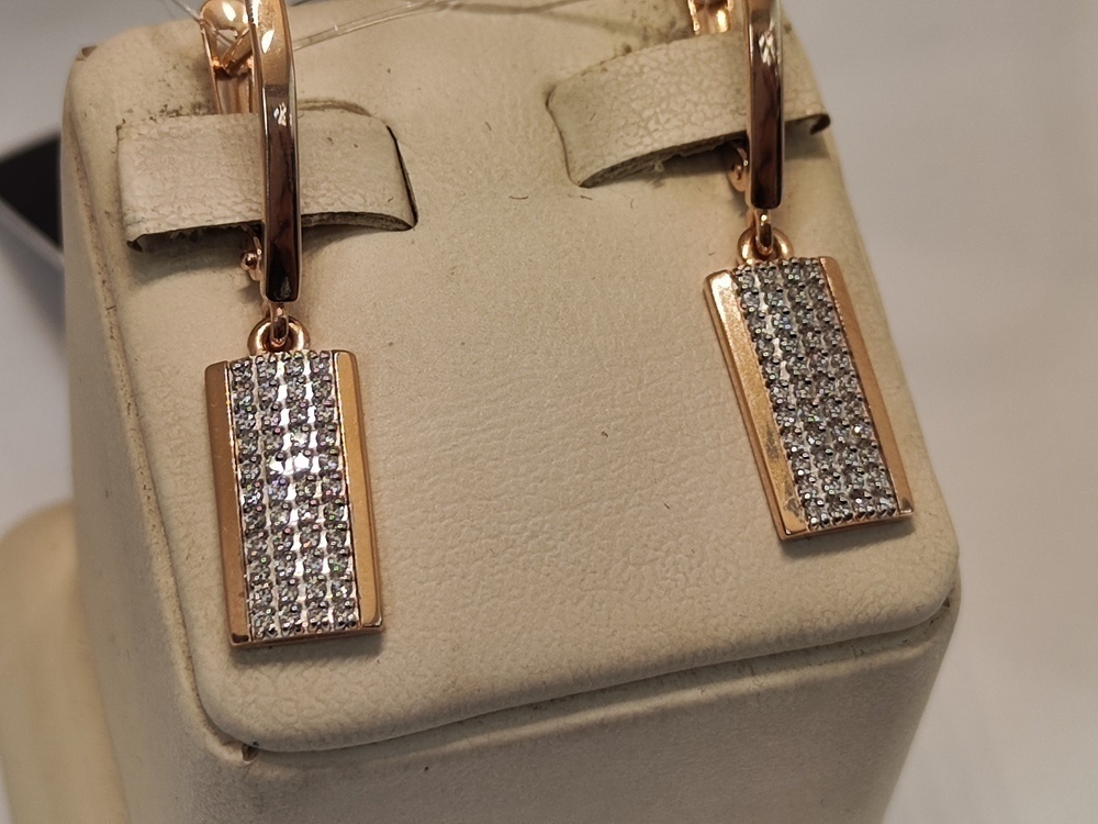 СЕРЬГИ С КАМНЯМИ (Au 585)