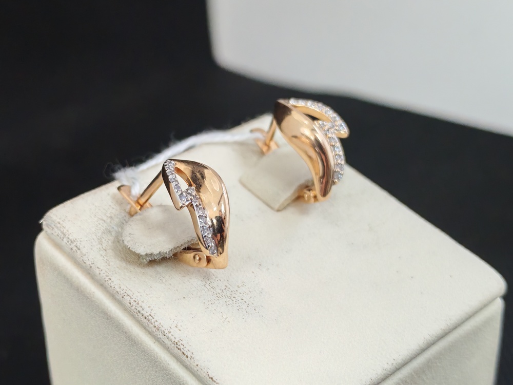 СЕРЬГИ С КАМНЯМИ (Au 585)