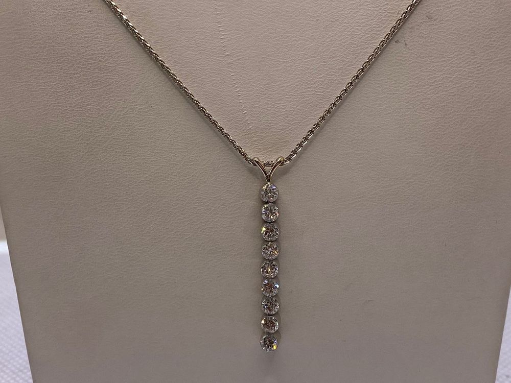 КОЛЬЕ БРИЛЛИАНТ Au 750