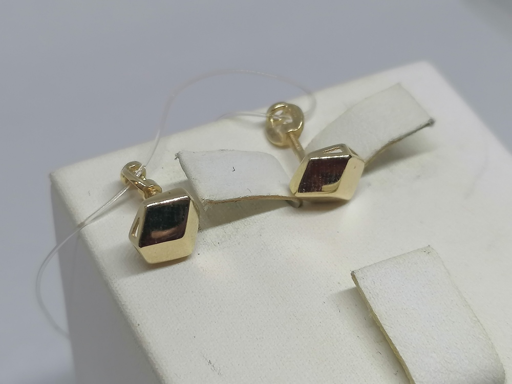 СЕРЬГИ ПУСЕТЫ без камня (Au 585)