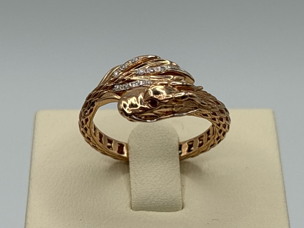 КОЛКМИ585 КОЛЬЦО С КАМНЯМИ (Au 585)