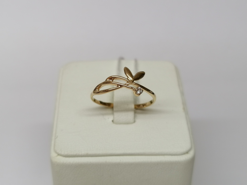 КОЛКМ585 КОЛЬЦО С КАМНЕМ (Au 585)