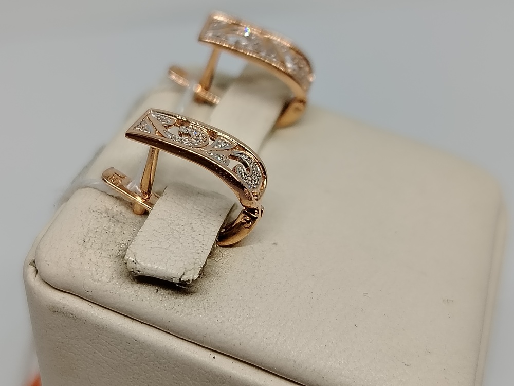 СЕРЬГИ С КАМНЯМИ (Au 585)