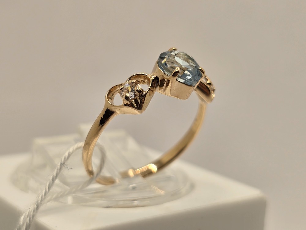 КОЛЬЦО С КАМНЯМИ (Au 585)