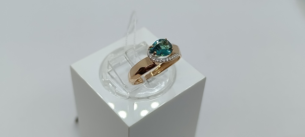 КОЛЬЦО С КАМНЯМИ (Au 585)