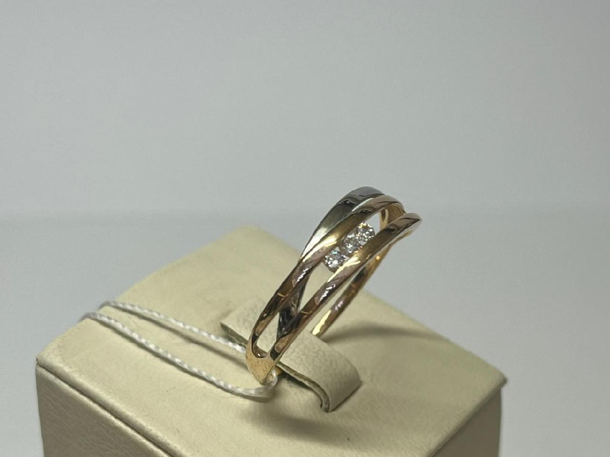 КОЛЬЦО С КАМНЯМИ (Au 585)