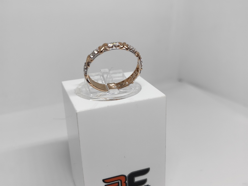 019252 КОЛЬЦО С КАМНЯМИ (Au 585)