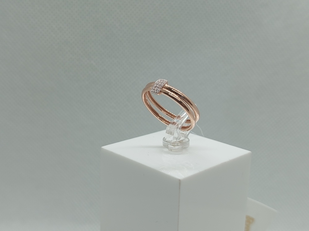 КОЛЬЦО С КАМНЯМИ (Au 585)