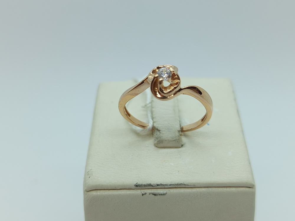 КОЛКМ585 КОЛЬЦО С КАМНЕМ (Au 585)