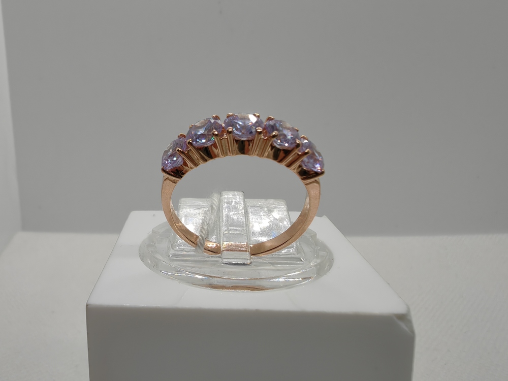 КОЛЬЦО С КАМНЯМИ (Au 585)