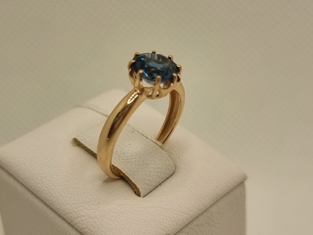 КОЛЬЦО ЛОНДОН ТОПАЗ (Au 585)