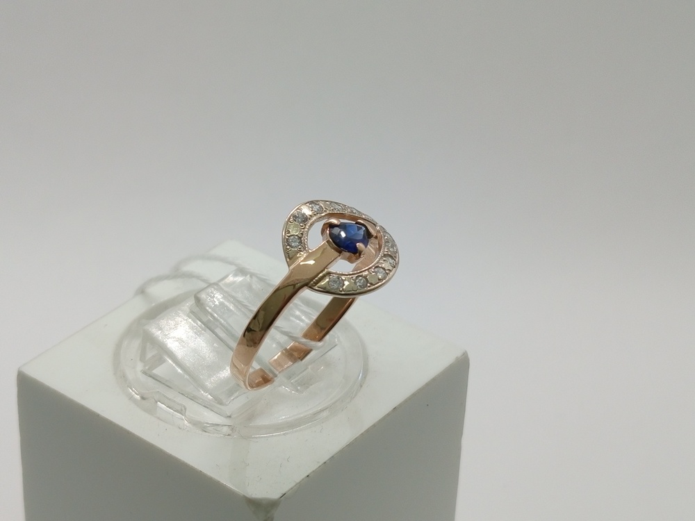 КОЛКМИ585 КОЛЬЦО С КАМНЯМИ (Au 585)