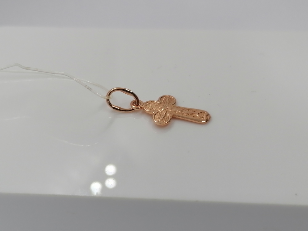ПОДВЕСКА КРЕСТ без камня (Au 585)
