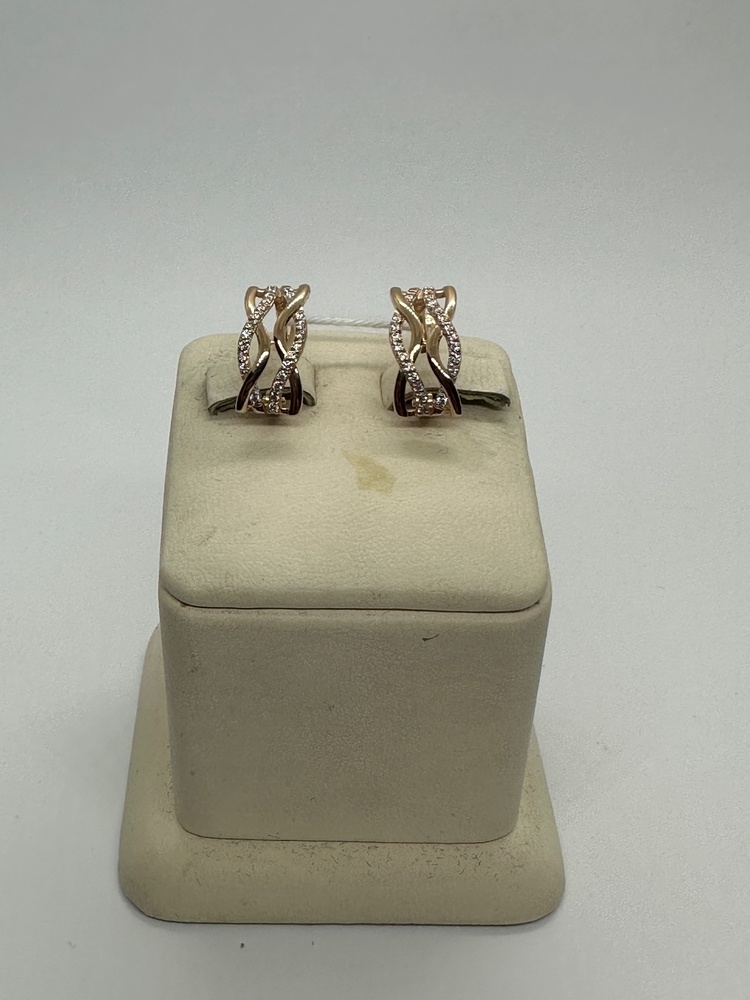 СКМИ585 СЕРЬГИ С КАМНЯМИ (Au 585)