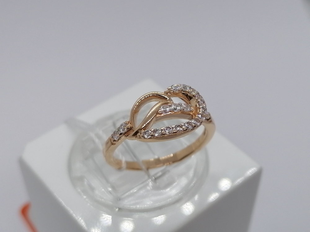 КОЛЬЦО С КАМНЯМИ (Au 585)