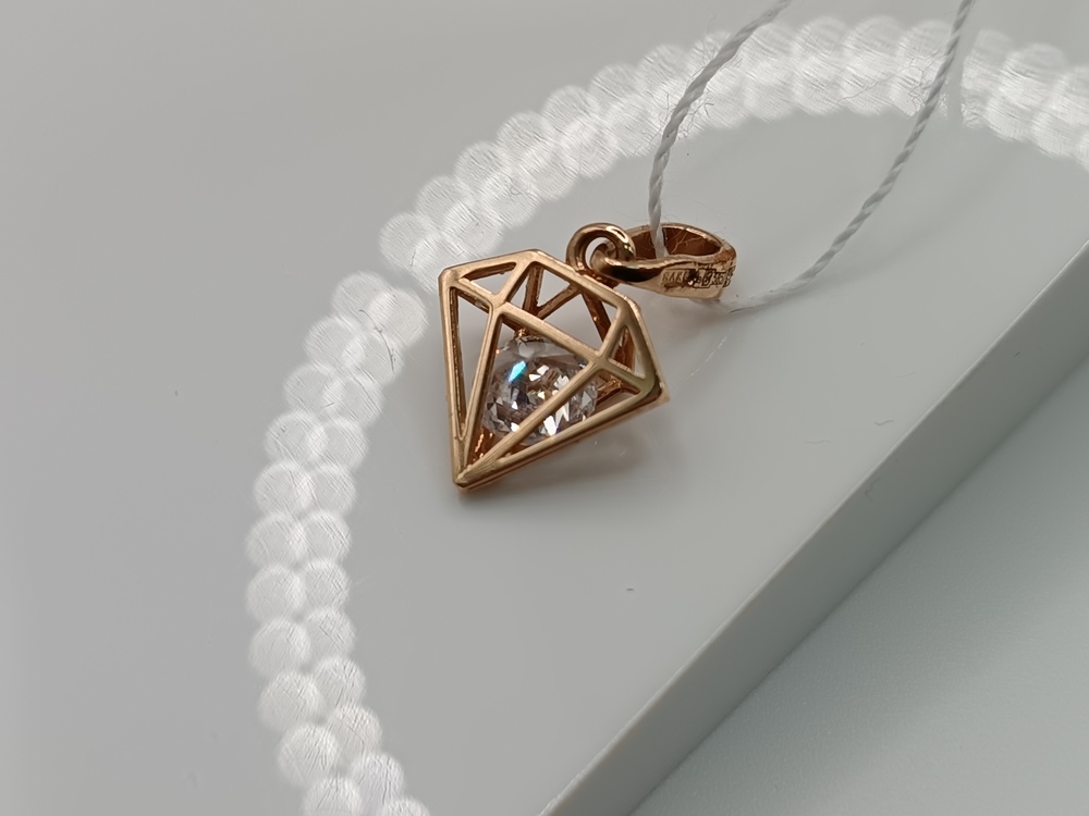 ПОДКМ585 ПОДВЕСКА С КАМНЕМ (Au 585)