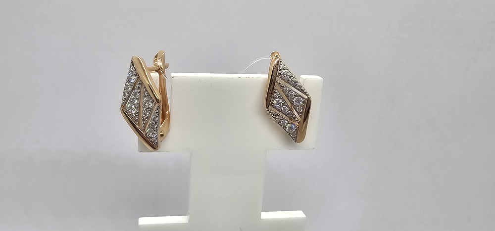 СЕРЬГИ С КАМНЯМИ (Au 585)