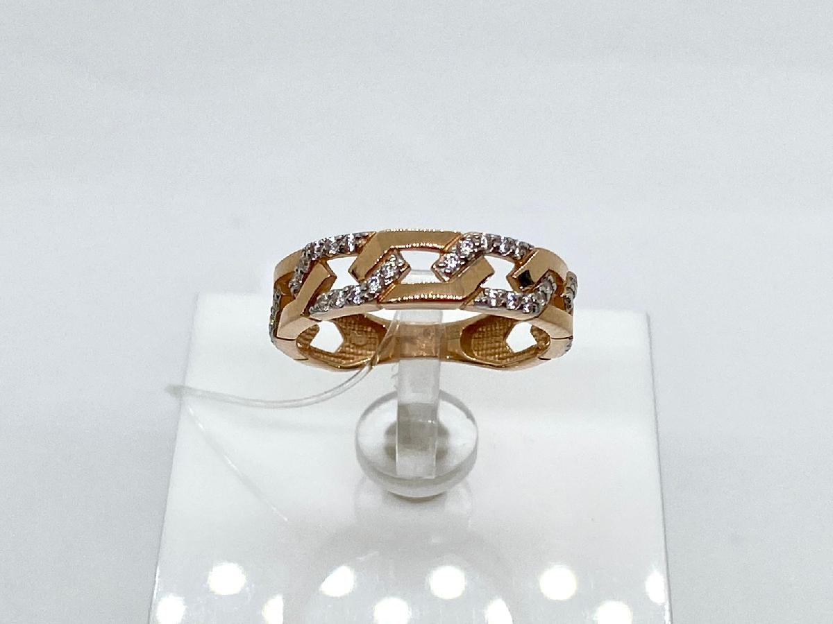 КОЛЬЦО С КАМНЯМИ (Au 585)