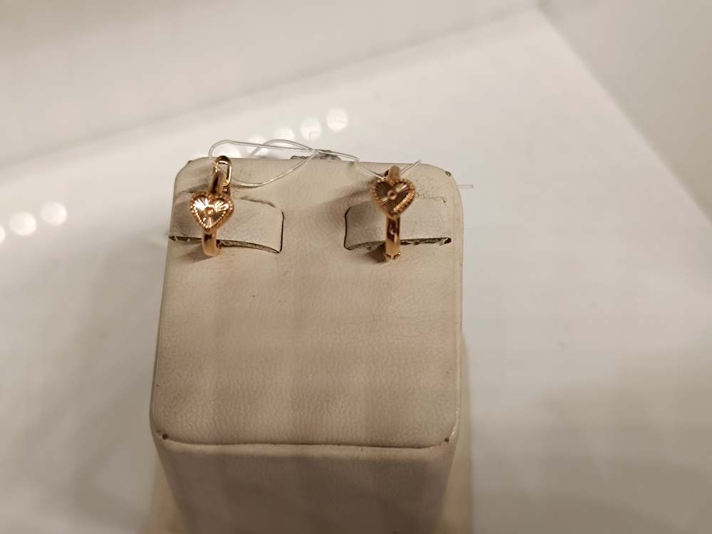 СЕРЬГИ БЕЗ КАМНЯ (Au 585)