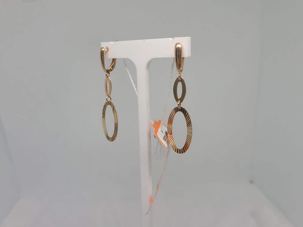 СБКМ585 СЕРЬГИ БЕЗ КАМНЯ (Au 585)