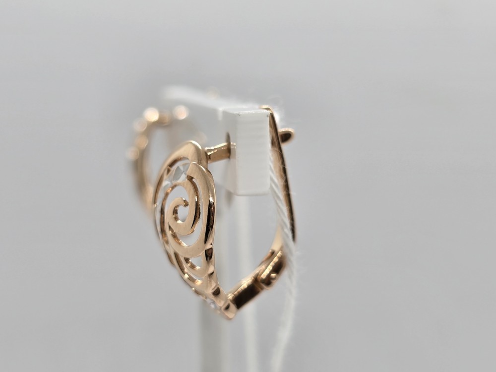 СБКМ585 СЕРЬГИ БЕЗ КАМНЯ (Au 585)