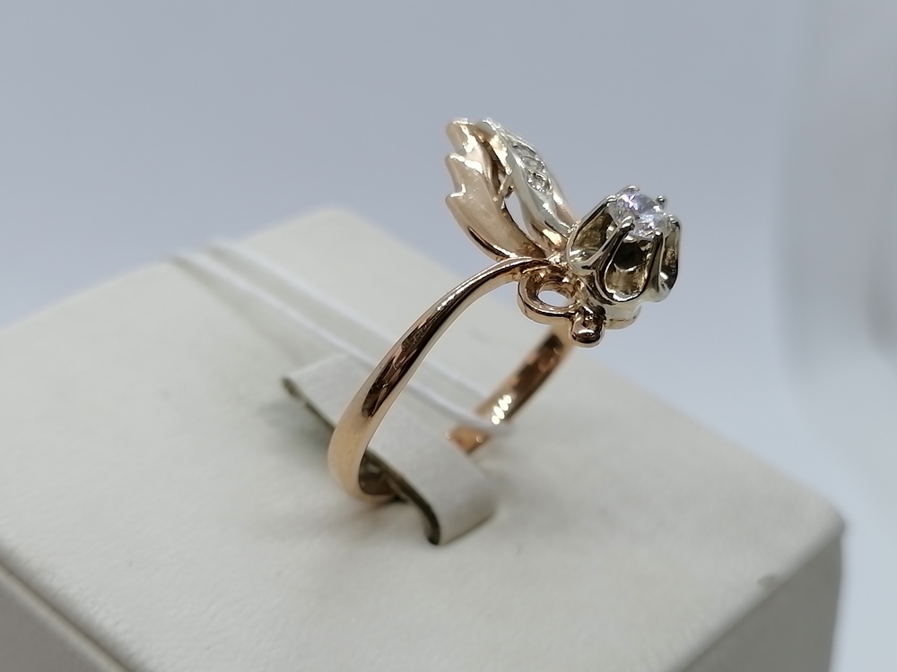 КОЛКМИ585 КОЛЬЦО С КАМНЯМИ (Au 585)