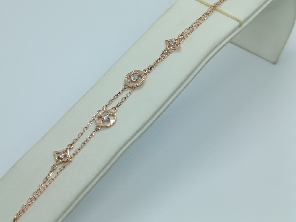 БРАСЛЕТ С КАМНЯМИ (Au 585)