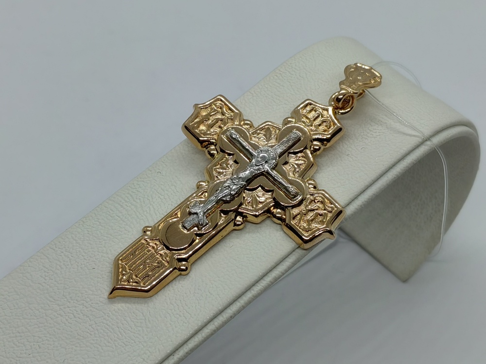 ПОДВЕСКА КРЕСТ без камня (Au 585)