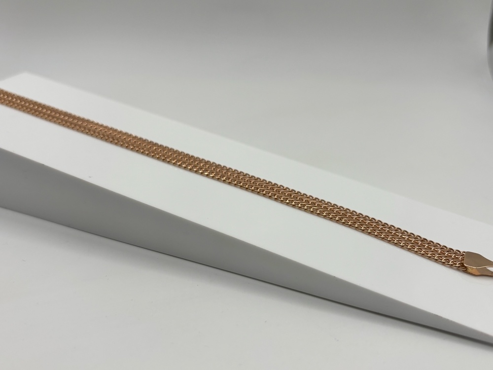 БЛ8585 БРАСЛЕТ ПОЛНОВЕСНЫЙ Восьмерка (Au 585)