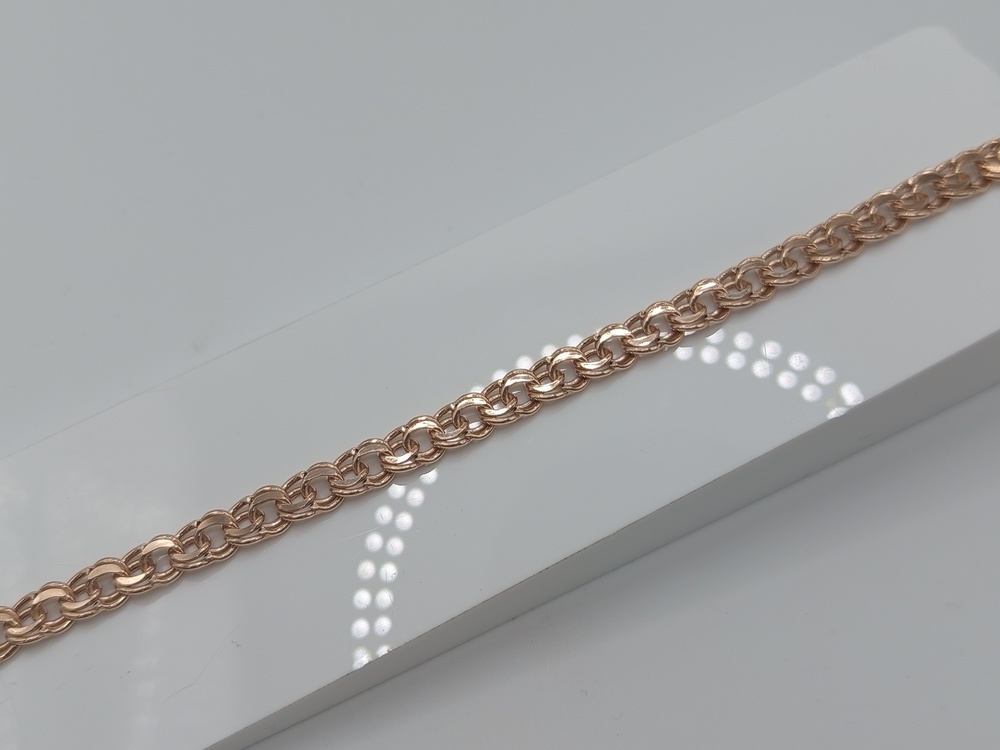 БРАСЛЕТ ПУСТОТЕЛЫЙ Бисмарк (Au 585)